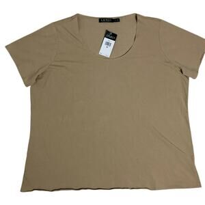 Lauren Ralph Lauren Tan Short Sleeve Tee